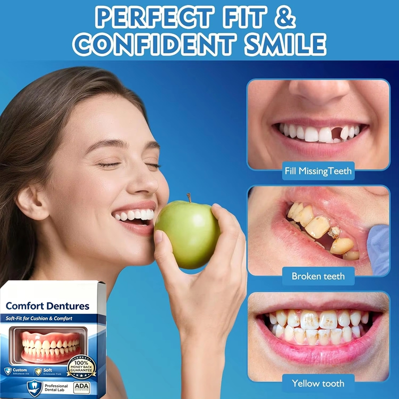 Full Set Silicone Dentures Upp - огляд і ціна Teeth Whitening Instant