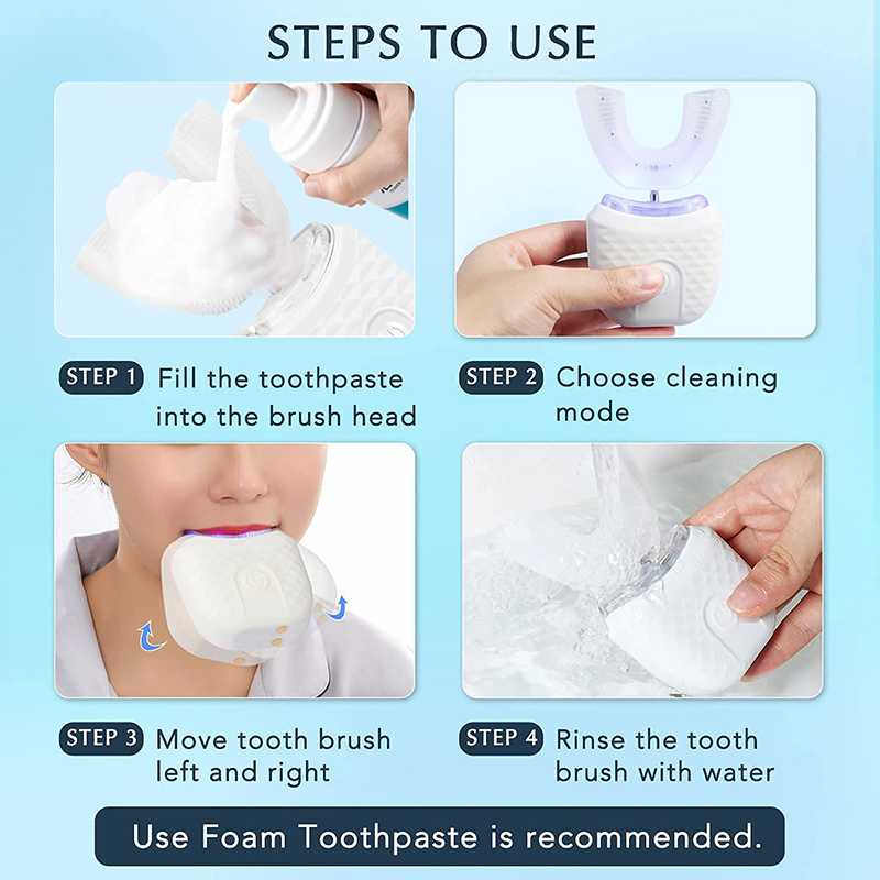 U-Shaped Rechargeable Light Qu - огляд і ціна Teeth Whitening Kit At Home