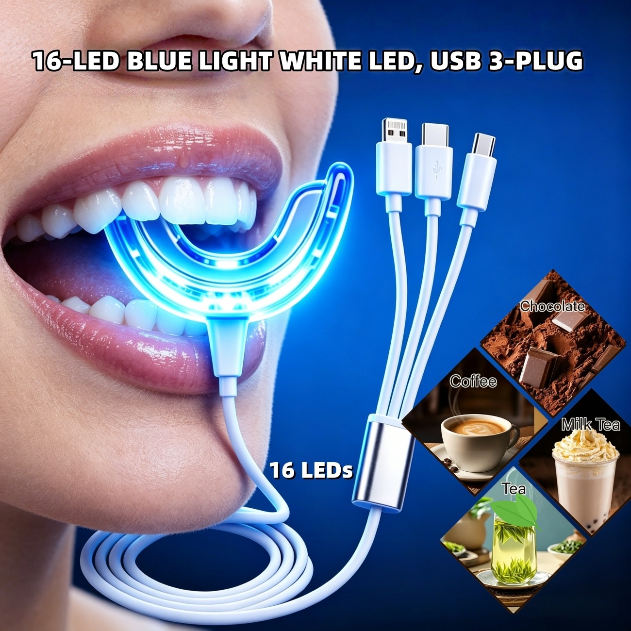 LED Portable Teeth Whitening K - огляд і ціна Teeth Whitening Led Kit