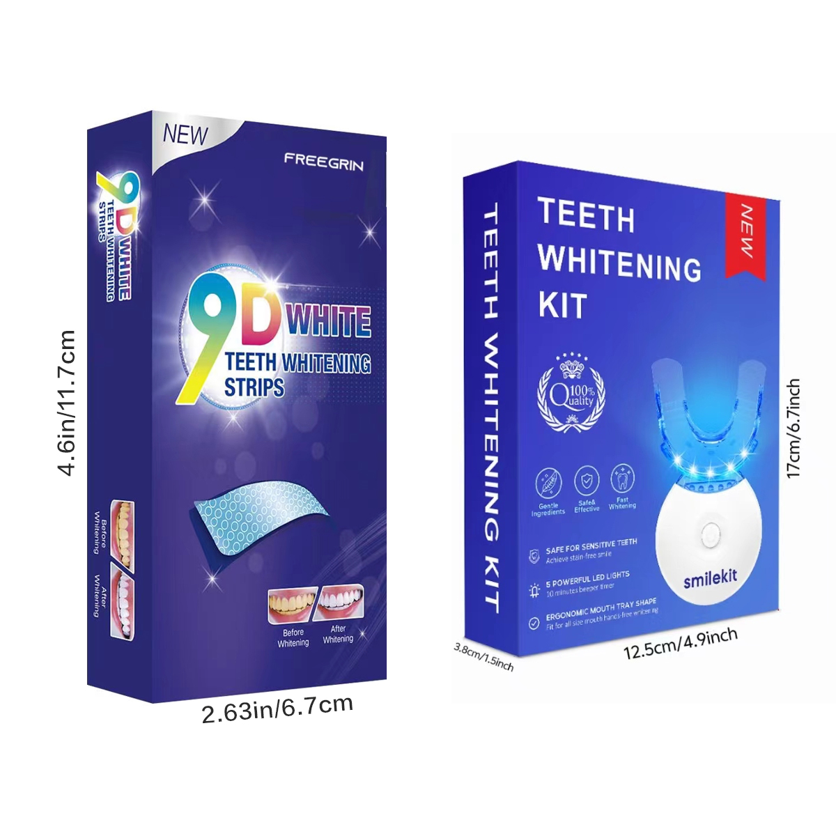 Teeth Whitening Kit - 5X LED L - огляд і ціна Teeth Whitening Kit At Home