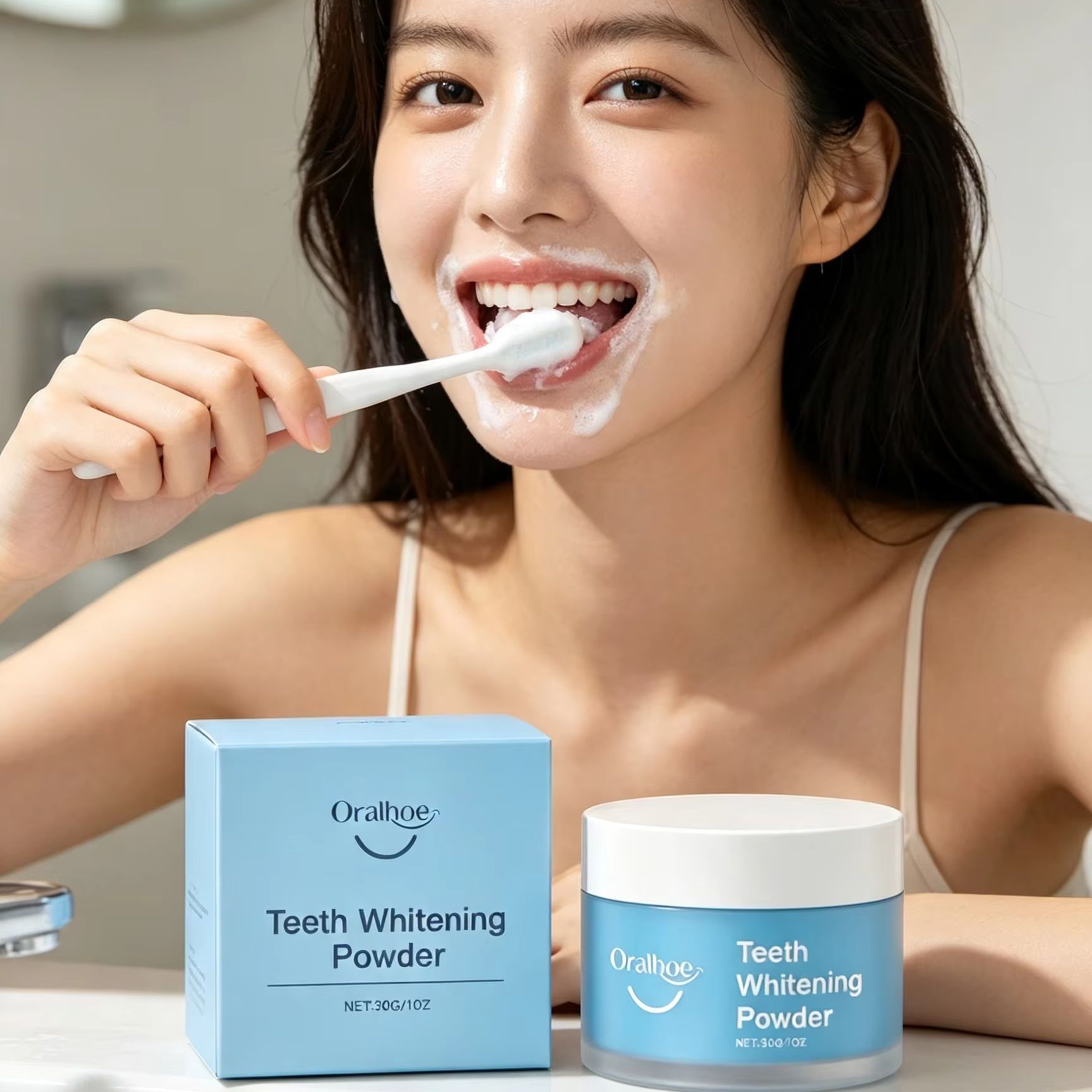 Oralhoe Tooth Powder for Brush - огляд і ціна Teeth Whitening Instant