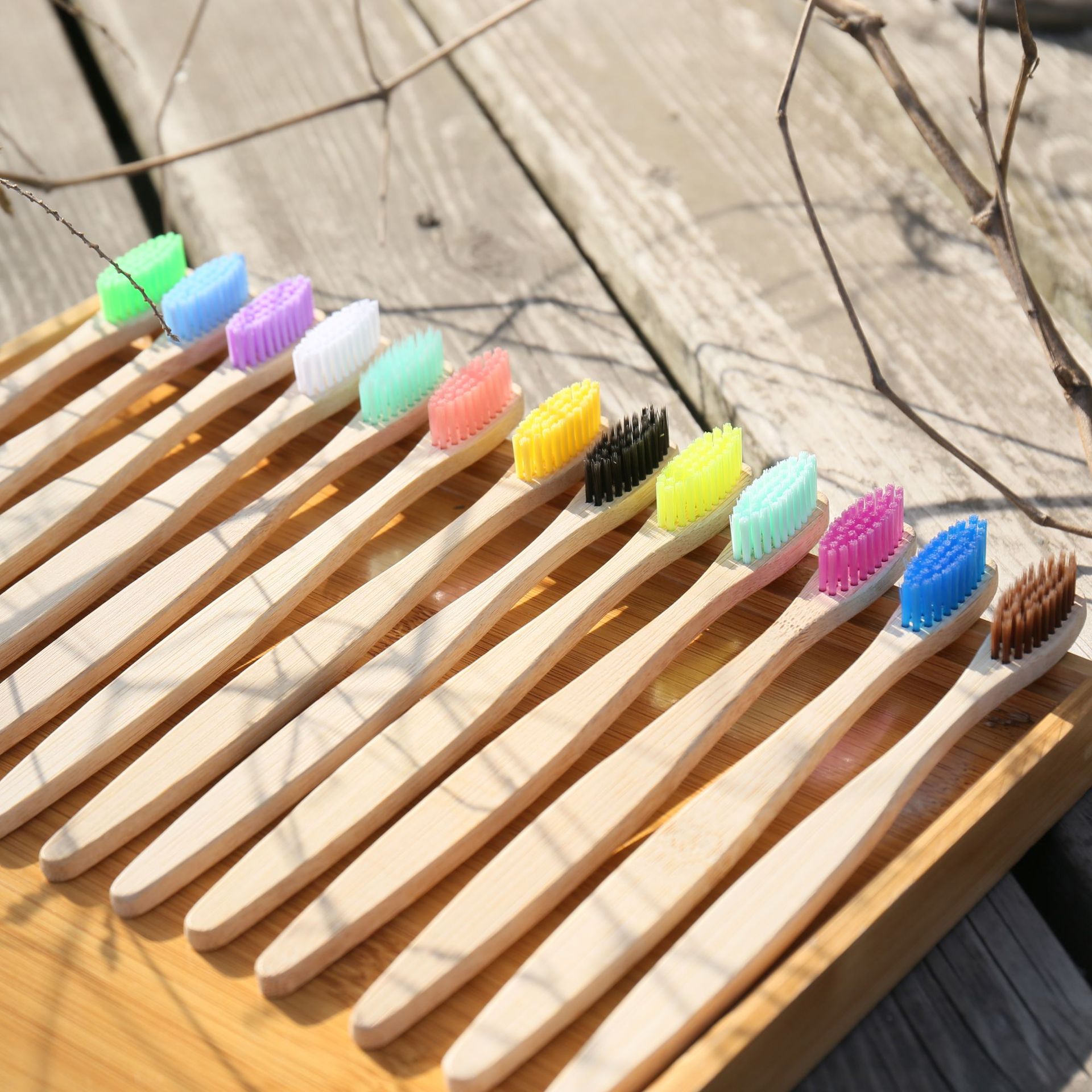 100PCS Colorful Natural Bamboo - огляд і ціна Teeth Whitening Laser