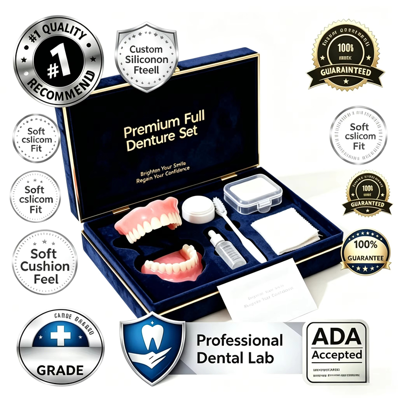 Natural Cosmetic Denture Kit R - огляд і ціна Teeth Whitening Instant
