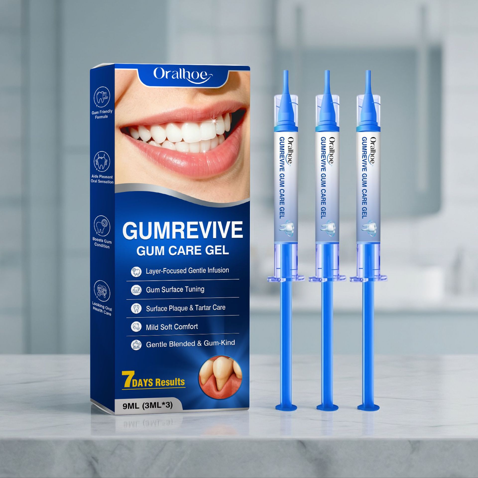 Gum Care Gel 3Pcs 9ml Oral Cle - огляд і ціна Teeth Whitening Gel Syringes