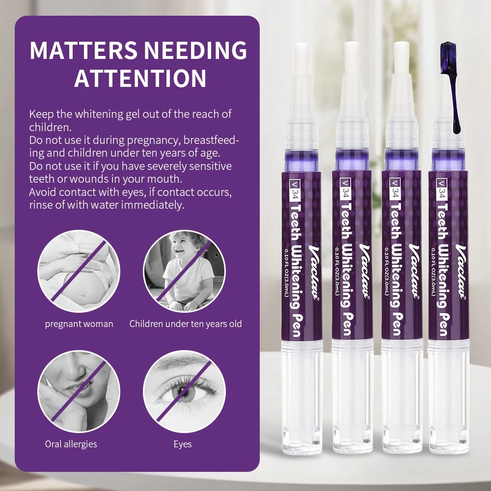 Vaclav V34 Purple teeth whiten - огляд і ціна Teeth Whitening Instant